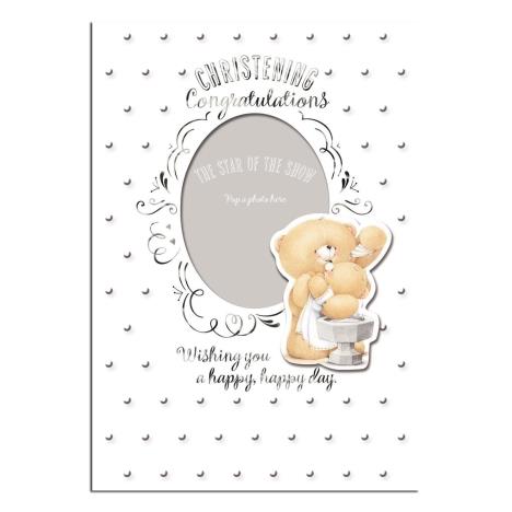 Congratulations Christening Day Forever Friends Keepsake Photo Card